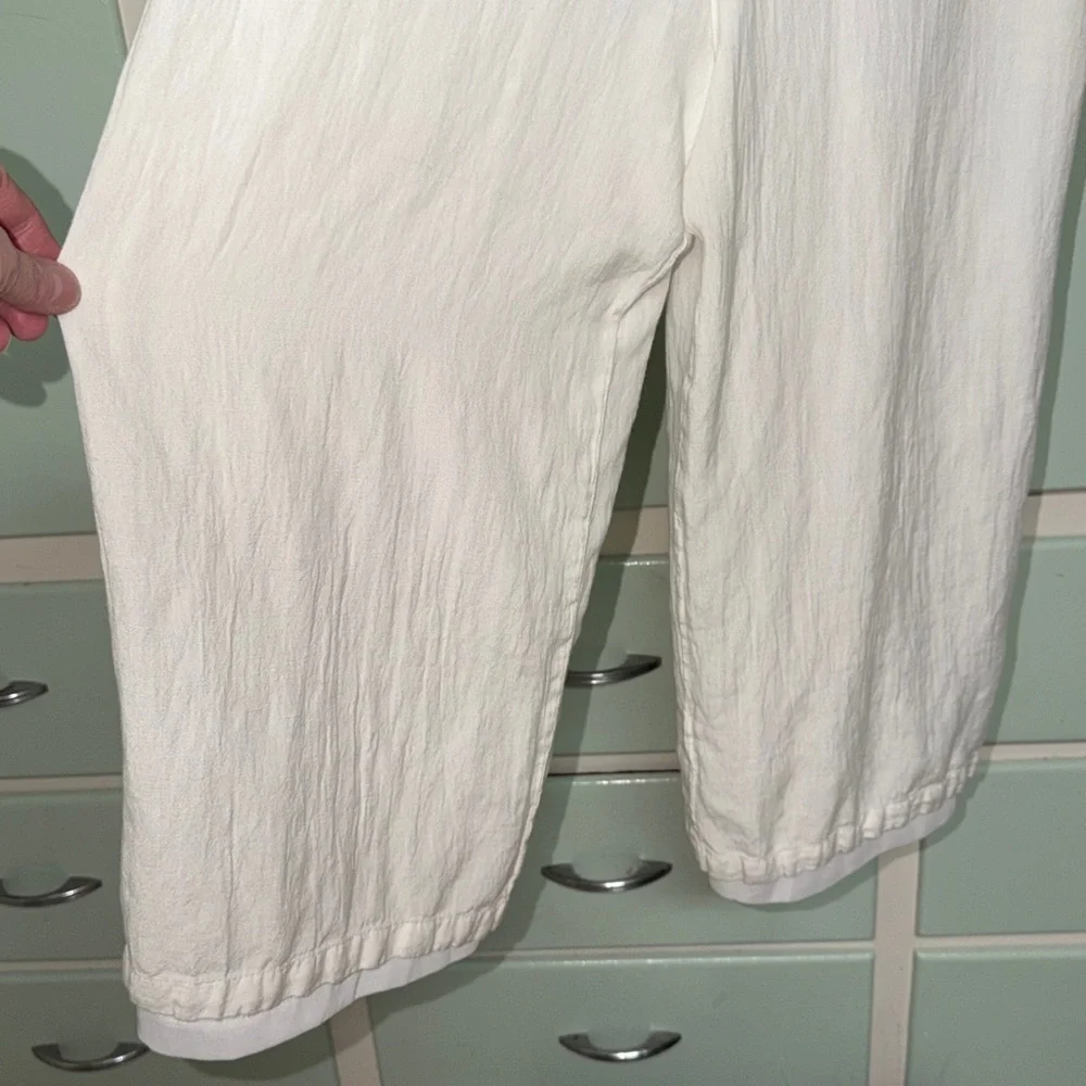 Japana sleeveless linen cotton blend Jumpsuit ADORABLE SIZE Medium - Picture 3 of 9